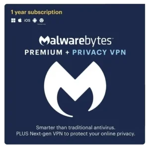 Malwarebytes Premium + Privacy VPN Bundle – 1-Year / 2-Device