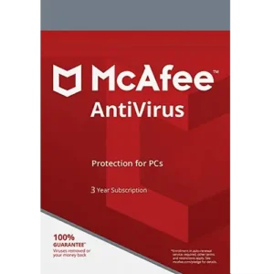 McAfee AntiVirus – 3-Year / 1-PC – TSS