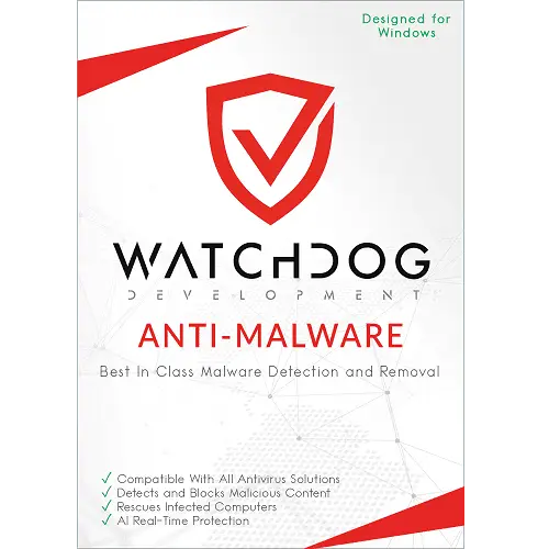 Watchdog Anti-Malware – 1-Year / 10-PC