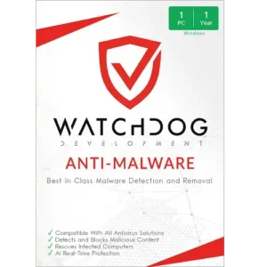 Watchdog Anti-Malware – 1-Year / 1-PC